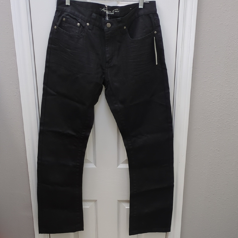 NWT, Kenneth Cole New York Men's Black Boot Cut Jeans, 32x30